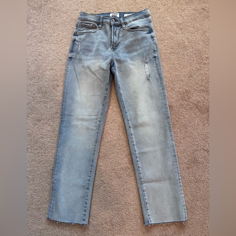 Kensie VintageLuxe High Rise Skinny Jean - 26|2, Light Wash.